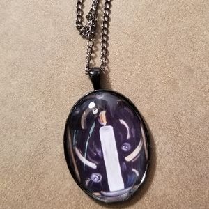 Original artwork necklace - candle